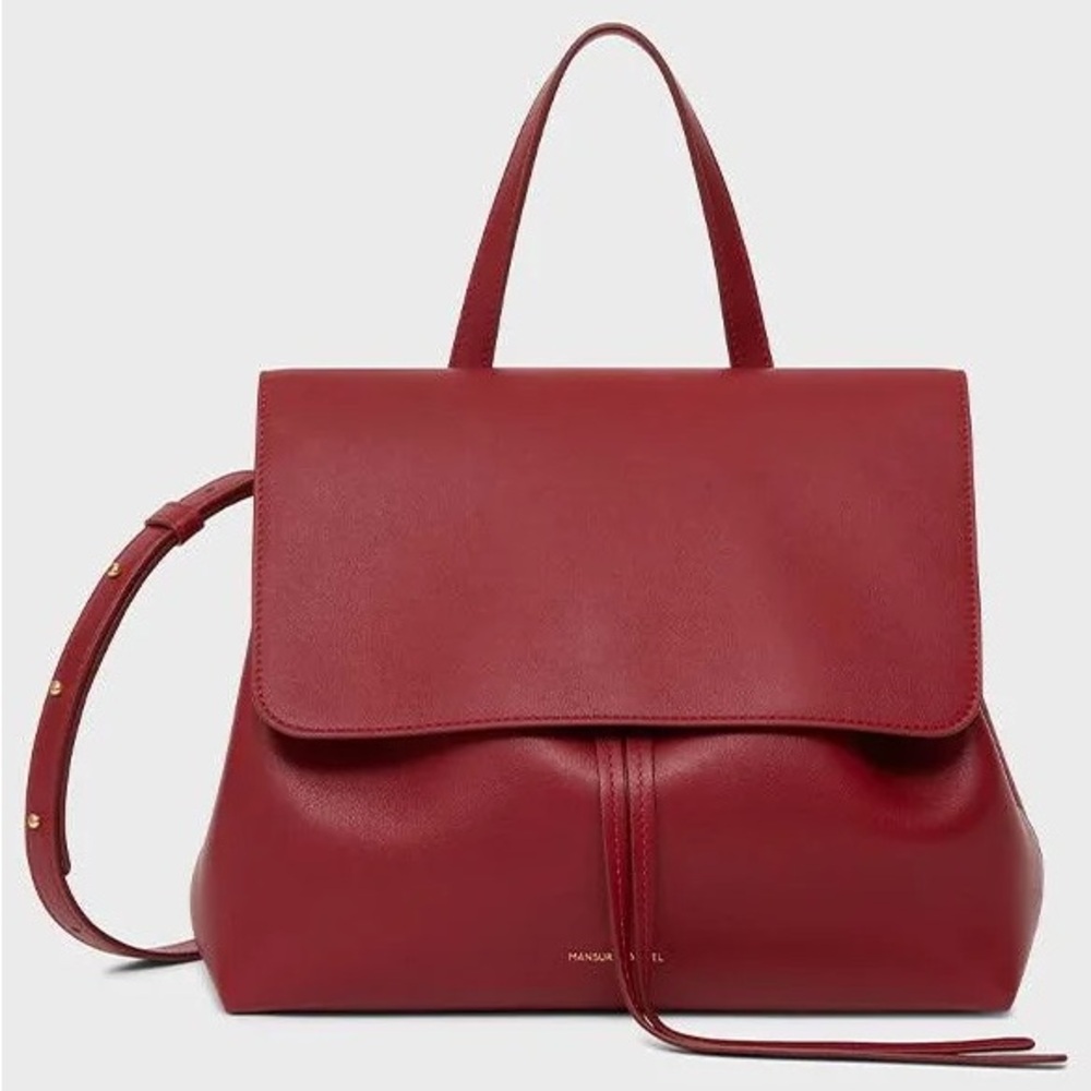 Mansur Gavriel Red Shoulder Bag Luxurious Leather